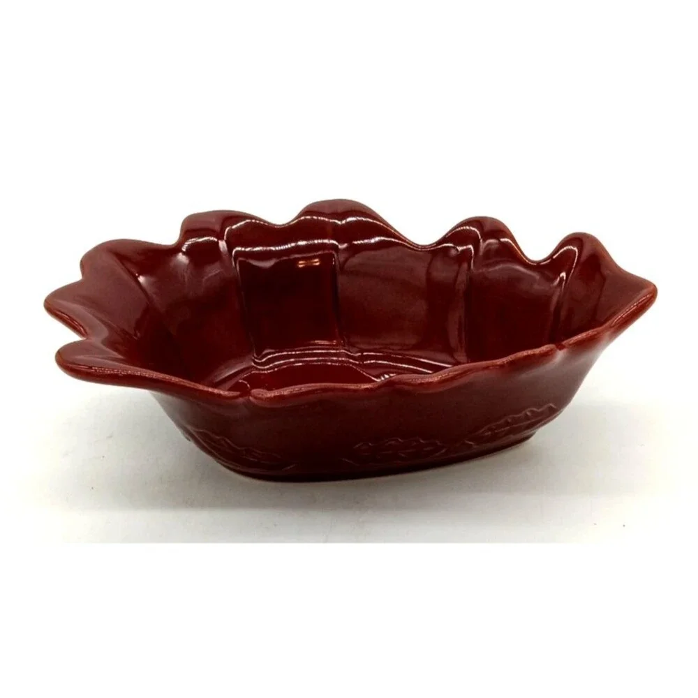 Vintage Appolia Pottery Burgundy 9